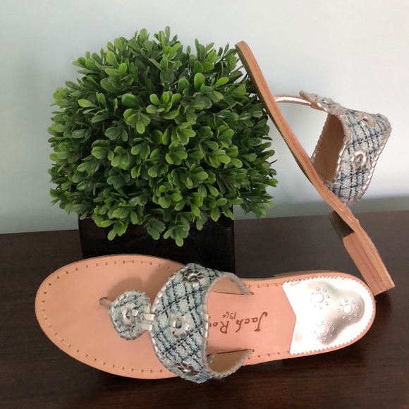 Jack Rogers Shoes - 🌴Jack Rogers Silver and Blue Sandals 🌴
